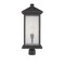 Z-Lite Portland 1 Light Outdoor Post Mount Fixture, Oil Rubbed Bronze And Clear Seedy 531PHBXLR-ORB - alternate 1
